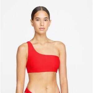 Mikoh Red One-Shoulder Bikini